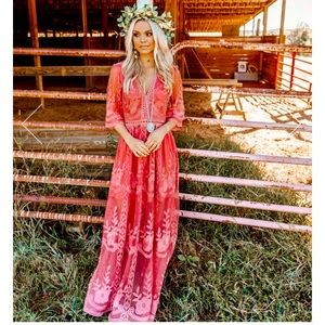 Twyla lace boho dress